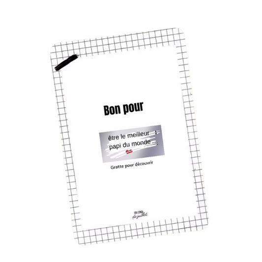 Carte à gratter - Bon pour...