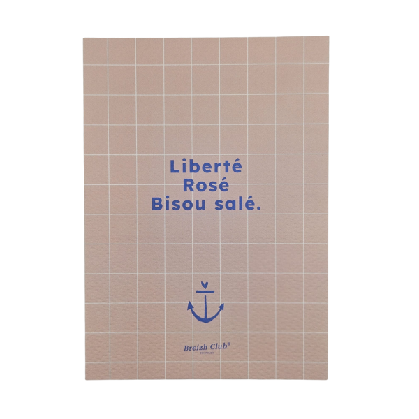 Breizh Club - Carte postale Liberté Rosé, Bisou salé
