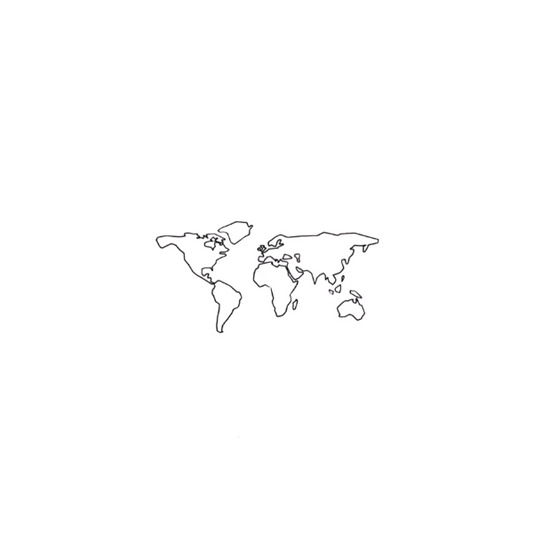 Sioou - Tatouages Éphémères - Carte du monde