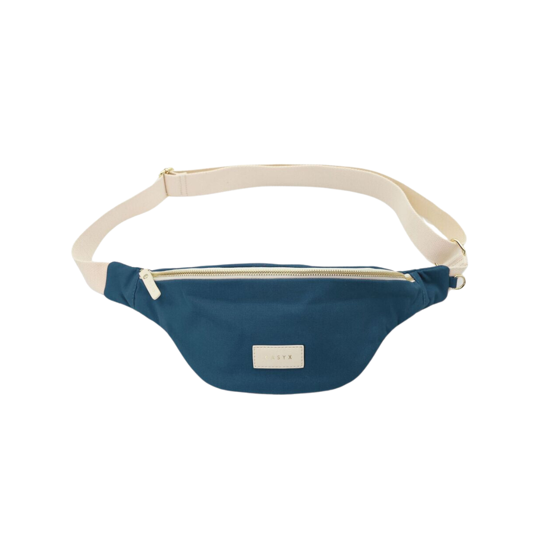 Casyx - Sac Banane Bleu paon