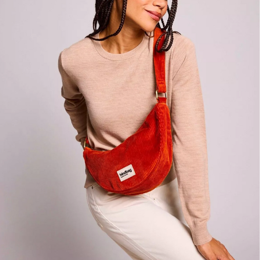 Hindbag - Sac Andréa velours brique