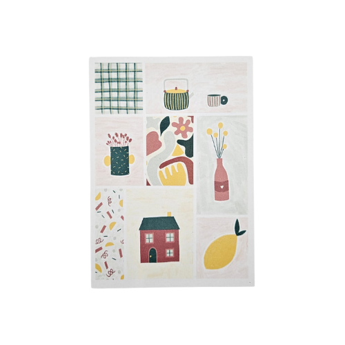 Aurélie Kacel - Carte postale  – Patchwork