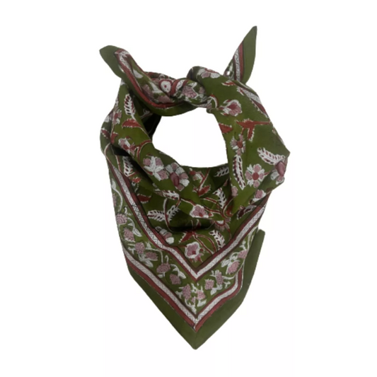 So family - Foulards Delhi Menthe 5O cm
