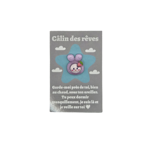 Câlin de Poche - Rêve - Lapin Rose