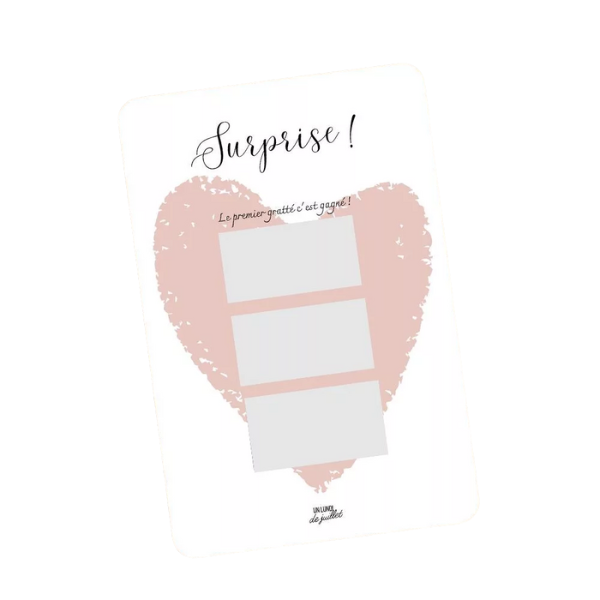 Carte à gratter - Surprise