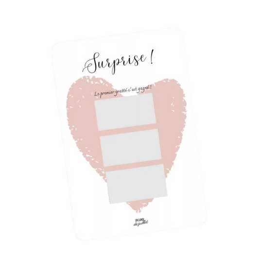 Carte à gratter - Surprise
