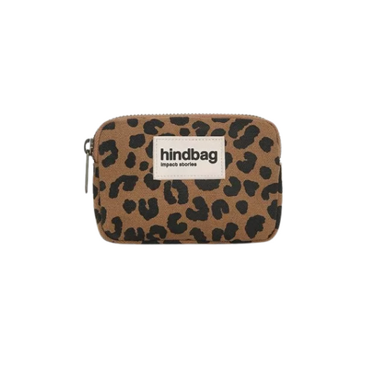 Hindbag - Porte-monnaie Léopard Cannelle