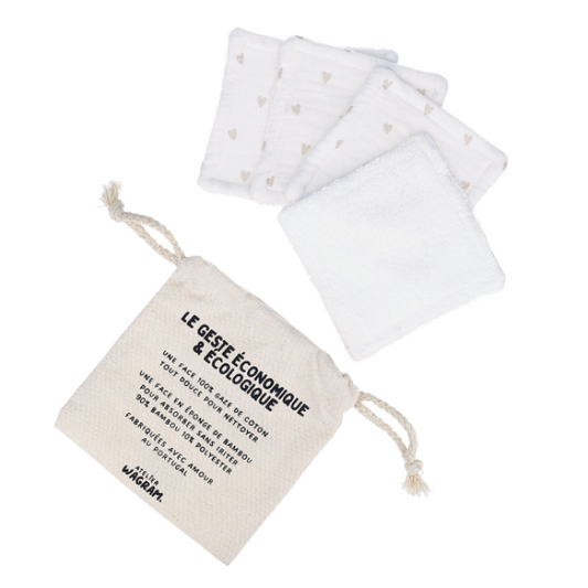 Atelier Wagram - Lingettes petits cœurs