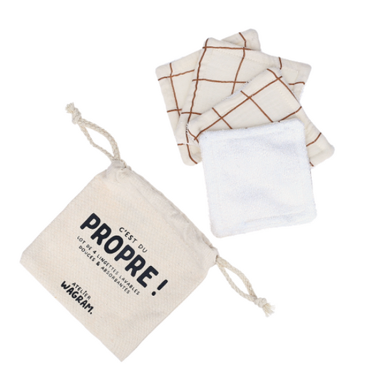 Atelier Wagram - Lingettes grand carreaux