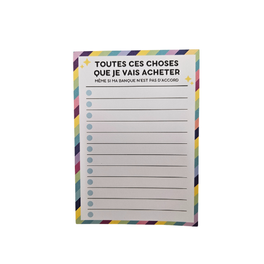 Supernova - Liste de Courses A6