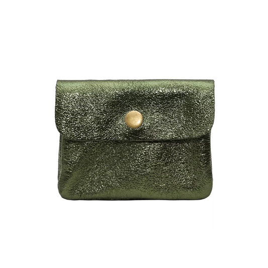 Porte-monnaie Luce metal - Kaki