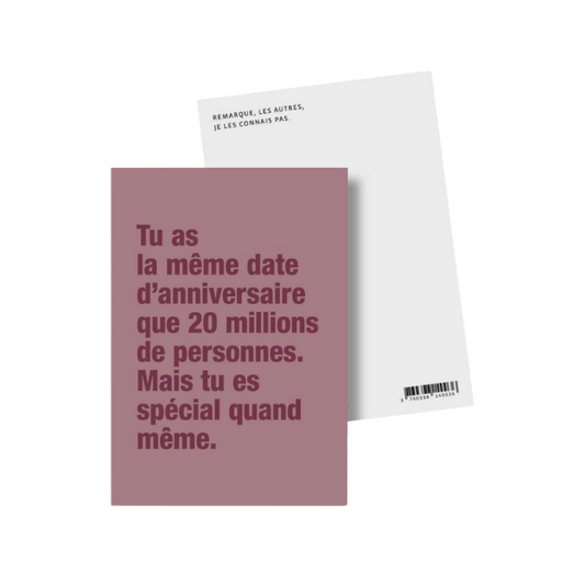 Bulma Carte anniversaire - Tu as La Même Date D’anniversaire