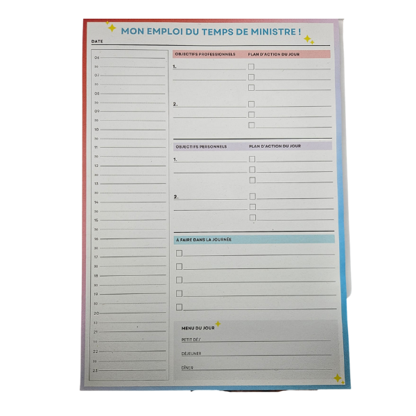 Supernova - Planificateur Quotidien A4