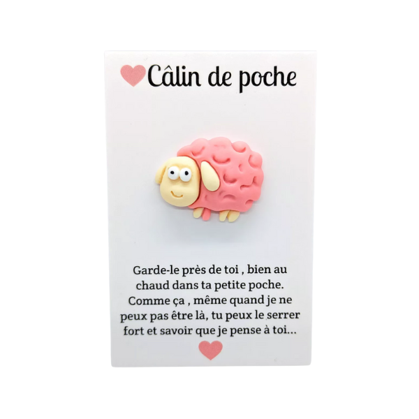 Câlin de Poche - Mouton Rose