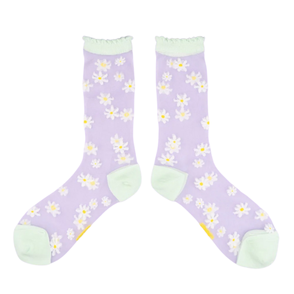 Coucou Suzette - Chaussettes transparentes Pâquerette