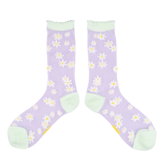 Coucou Suzette - Chaussettes transparentes Pâquerette
