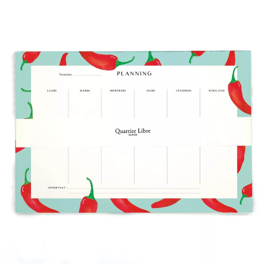Semainier Quartier Libre - Planning Piments