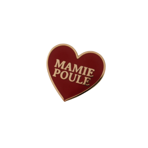 Breizh Club - Pin's coeur mamie poule