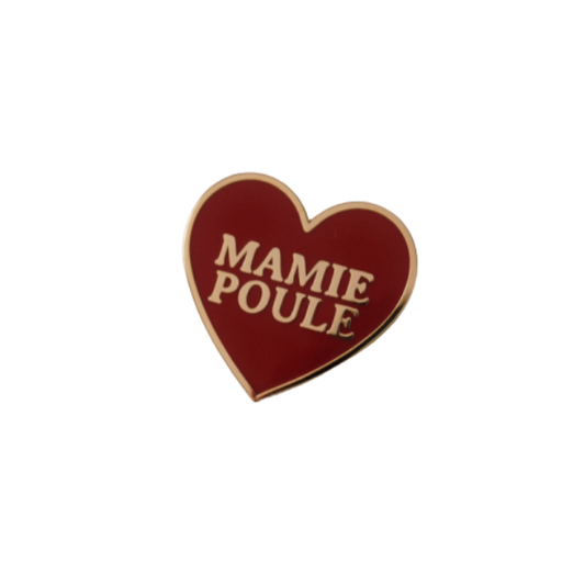 Breizh Club - Pin's coeur mamie poule