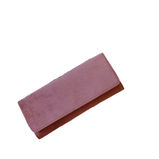 Pochette à bijoux en velours Rose - Maison Scarlett