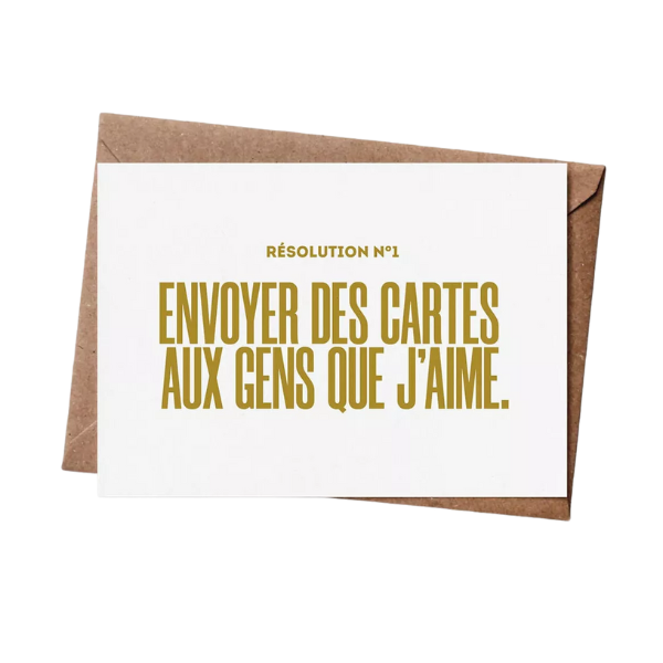 Bulma Carte - Vœux résolution