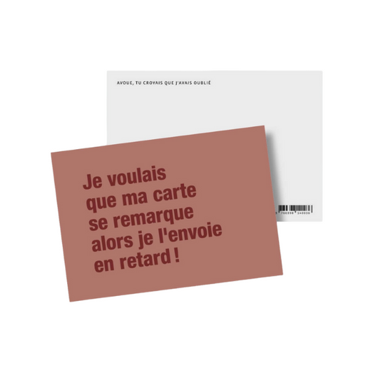 Bulma Carte anniversaire - Carte en retard