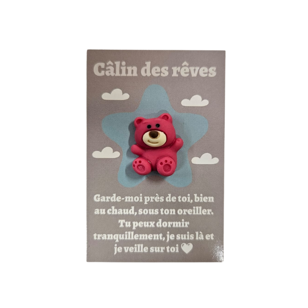 Câlin de Poche - Rêve Ourson rose