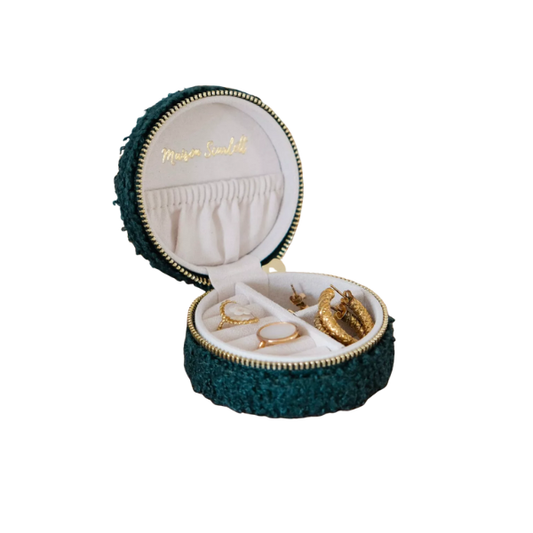 Maison Scarlett - Boîte à bijoux ronde teddy - Vert