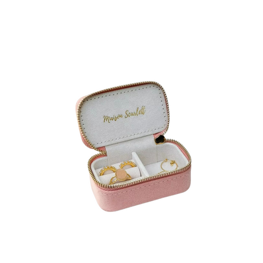 Maison Scarlett - Boîte à Bijoux en velours Rose