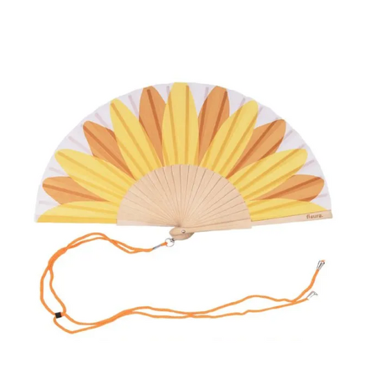 Fisura - Éventails motifs tournesol