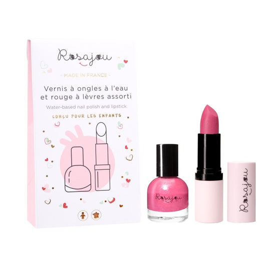 Rosajou - Duo Rouge à lèvres et vernis à ongles