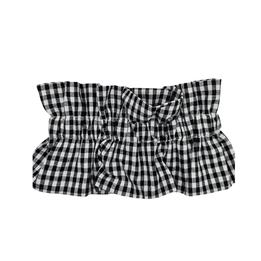 Juliemoon - Col froufrou amovible - Vichy noir