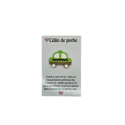 Câlin de Poche - Voiture verte